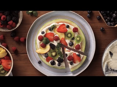 Super Easy Watermelon Pizza |Recipe with Complete by Juice Plus+