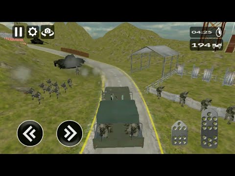 US ARMY TRUCK military truck Driving with soldier #5 M-8 Gameplay