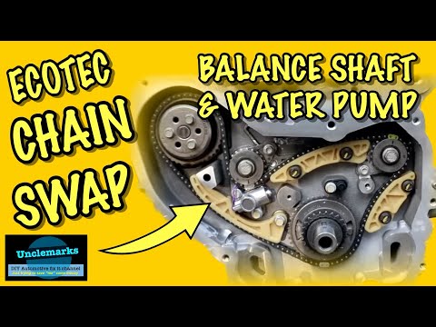 How to install balance shaft & water pump chain on Ecotech 2.4 GMC & Chey