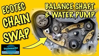 How to install balance shaft & water pump chain on Ecotech 2.4 GMC & Chey