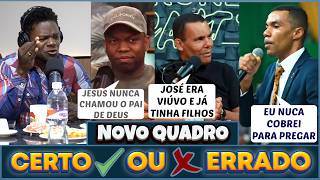 CERTO OU ERRADO 01 (NOVO QUADRO DO CANAL)