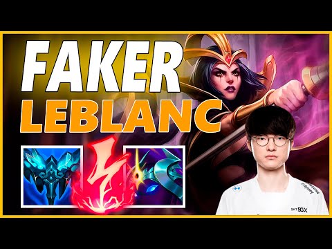 ⚡FAKER LEBLANC MID GAMEPLAY⚡SEASON 12 LEAGUE OF LEGENDS