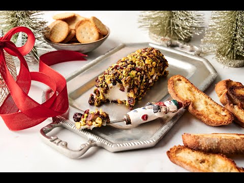 Cranberry Pistachio Goat Cheese Log