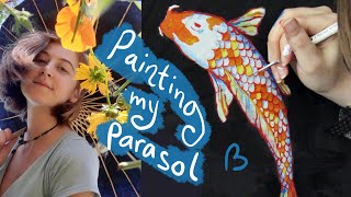 DIY Painting Japanese Parasol / Umbrella