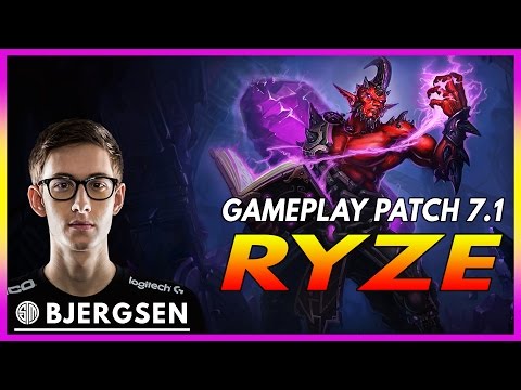 376. Bjergsen Ryze vs Xerath Mid - January 19th, 2017 - Season 7 Patch 7.1