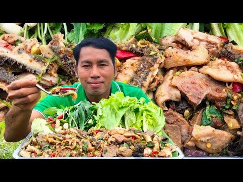 Yummy Hot Spicy Intestine Pork Salad Recipe |Eat Hot Spicy Intestine Salad