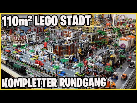 110m² Lego Stadt 🌇 kompletter Rundgang ☆ Lego City 244
