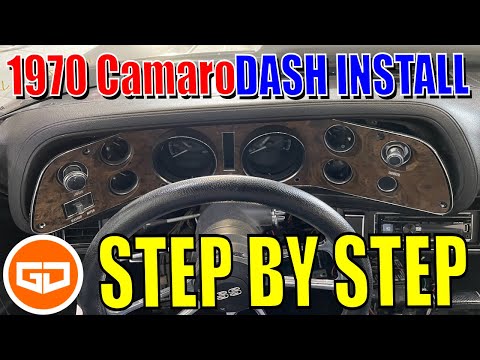 1970 SS Camaro Dash Install How To Assembly