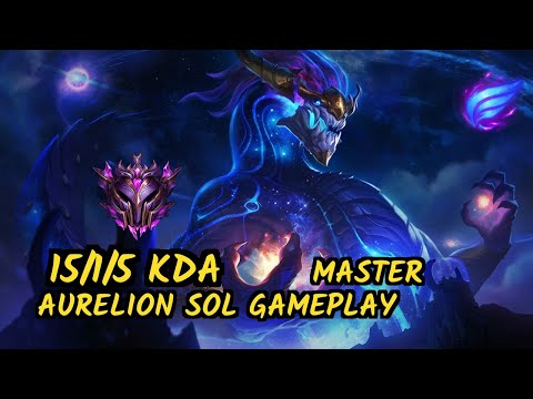 Pekin Woof (AURELION SOL) - 15/1/5 KDA MID GAMEPLAY - NA Ranked MASTER