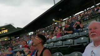 2017-08-21 Eclipse Totality, Overcast Charleston SC Riverdogs MiLB