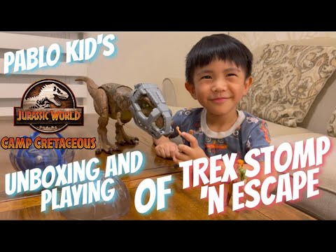 Unboxing and Playing My Jurassic World Dino Escape T-Rex Stomp ‘N Escape