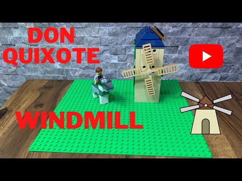 Lego Don Quixote Against Windmill-Moc Tutorial Don Kişot Yeldeğirmenine karşı