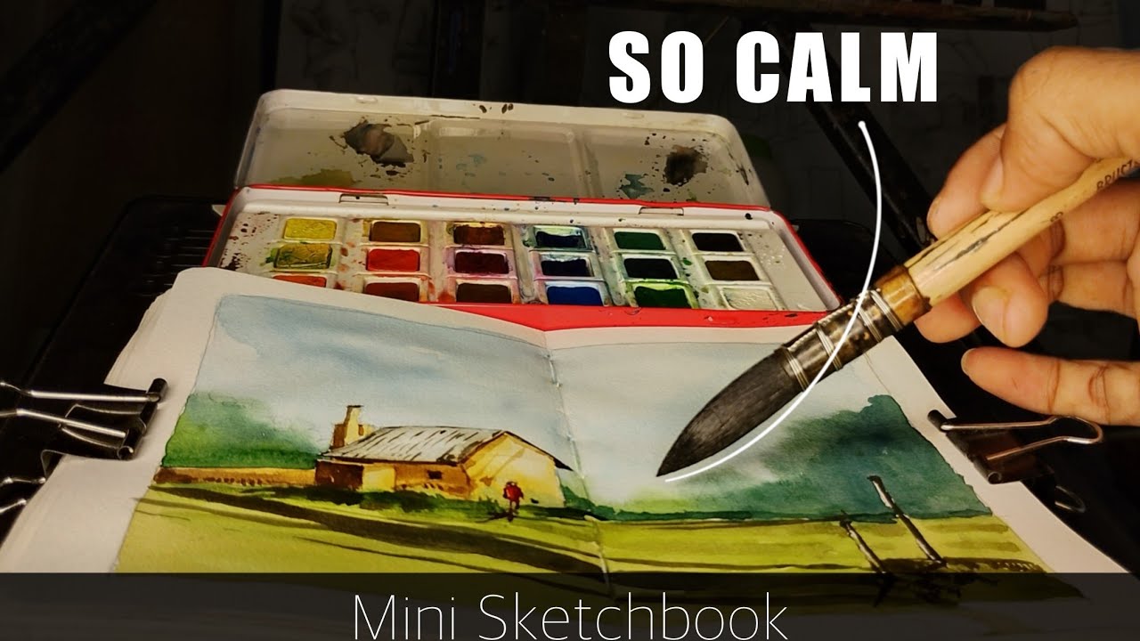 This Watercolor Landscape Will Calm Your Mind… Just Watch 😌