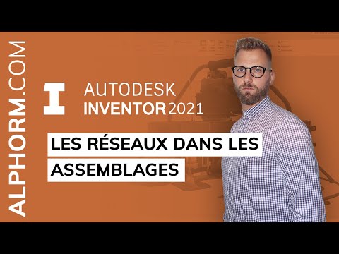 Ajouter un réseau d assemblages sous Inventor 2021 Vidéo Tuto