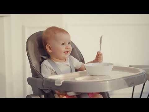 Lionelo Cora Plus 2 v 1 skladacia vysoká stolička s funkciou naklápania