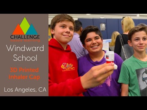Challenge Based Learning at Windward // 3D Printed Inhaler Cap Project // ALAS Media