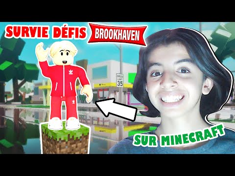 Tikida -  LIVE - MINECRAFT SURVIVAL BUT WITH BROOKHAVEN CHALLENGES 😎 WITH MINOX AND HANAA!  (so funny 😭😂)