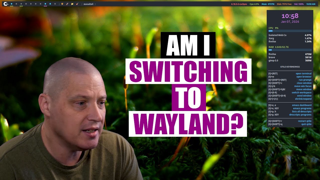 Qtile On Wayland...It Kinda Works!