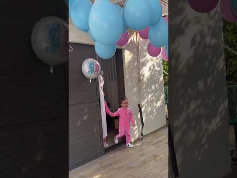 Gender reveal ❤️💙 #genderparty #boyorgirl #genderreveal #short