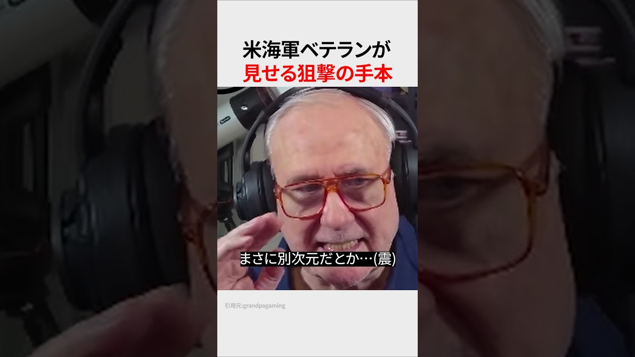 米海軍ベテランが見せる狙撃の手本