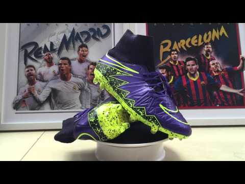 sports-cleats-kicks.co.uk unboxing Nike Hypervenom Phantom II FG  Hyper GrapeBlackVolt