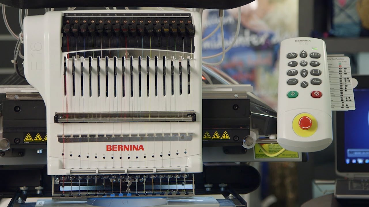 BERNINA E 16 PLUS the first BERNINA multineedle embroidery machine