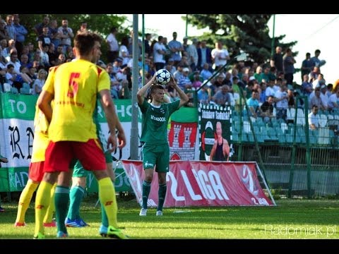 Gole z meczu Radomiak Radom - Znicz Pruszków. II liga sezon 2013/2014.