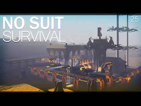 No Suit Survival: Ep. 25 Runway - Space Engineers