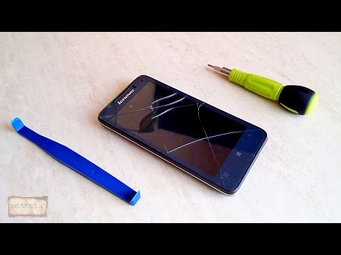 Разборка смартфона Lenovo P770 и замена сенсорного экрана, стекла или тачскрина (touch screen)