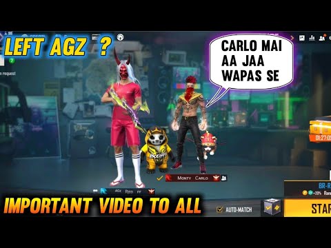 AGZ RED FF LEFT AGZ? India's highest level player invite me to his guild ||