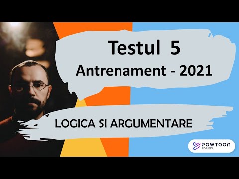 BAC 2021 Logica si argumentare, Testul 5