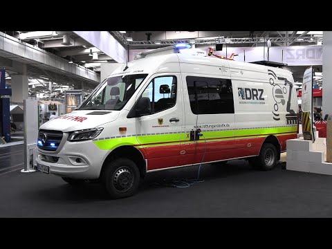 Interschutz 2022: German fire department robot/ robotics van – exterior & interior – walk around