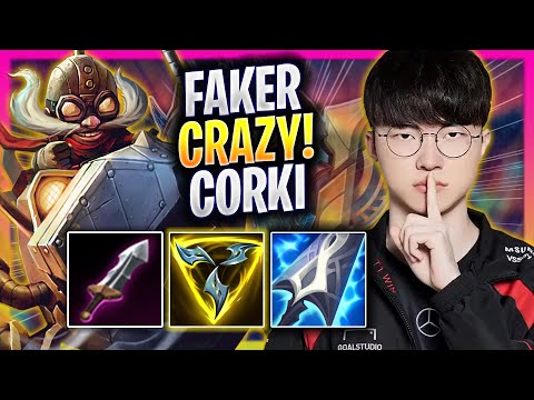 FAKER IS SO CRAZY WITH CORKI! - T1 Faker Plays Corki MID vs Sylas! | Season 2025