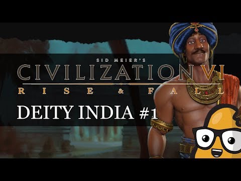 #1 Chandragupta Deity India Civ 6 Rise & Fall Gameplay, Let's Play India