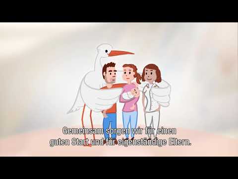 Promotievideo voor de kraamzorg ondertiteld in het Duits.