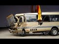 Crash Test Of Toyota Coaster Diecast Model Bus Car Crash Test