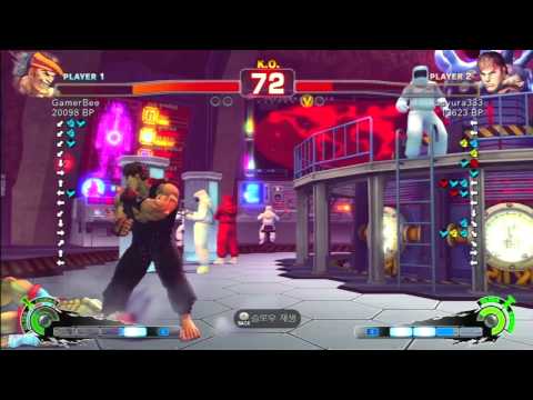 SSF4 Rank Match  GamerBee (AD)  vs  asyura333 (RY)