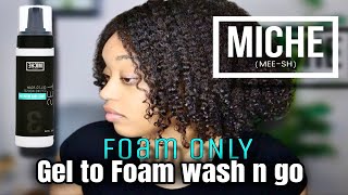 MICHE Gel-to-Foam Mousse ONLY Wash-n-Go | Type 4 Hair Results & Review