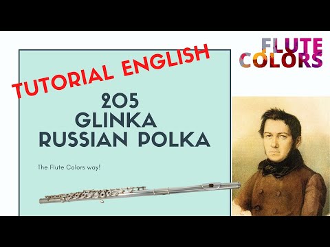 205 Glinka - Russian Polka - the Flute Colors way! - tutorial ENGLISH
