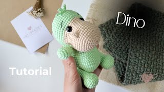 DINOSSAURO amigurumi | Passo a passo do Dino | crochê | tutorial