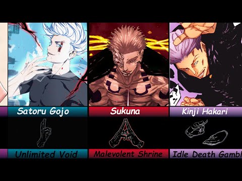 Every Character and Thier domain expansion HAND SIGN in Jujutsu kaisen