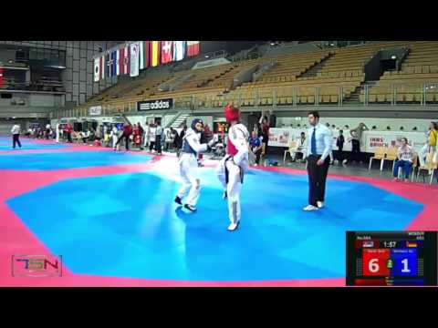 564-Borrmann, Katarina  TKD CENTER ISERLOHN (GER) vs Stevic, Serdja  SERBIA NATIONAL TEAM (SRB) 3-10