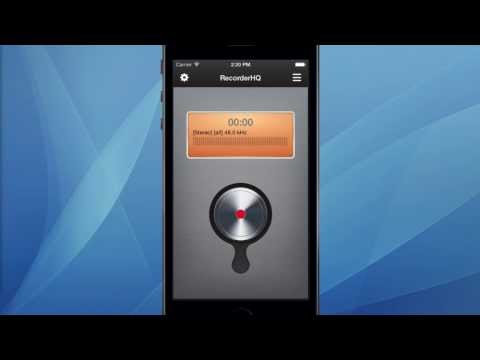 RecorderHQ  A free voice recorder app for iPhone & iPad