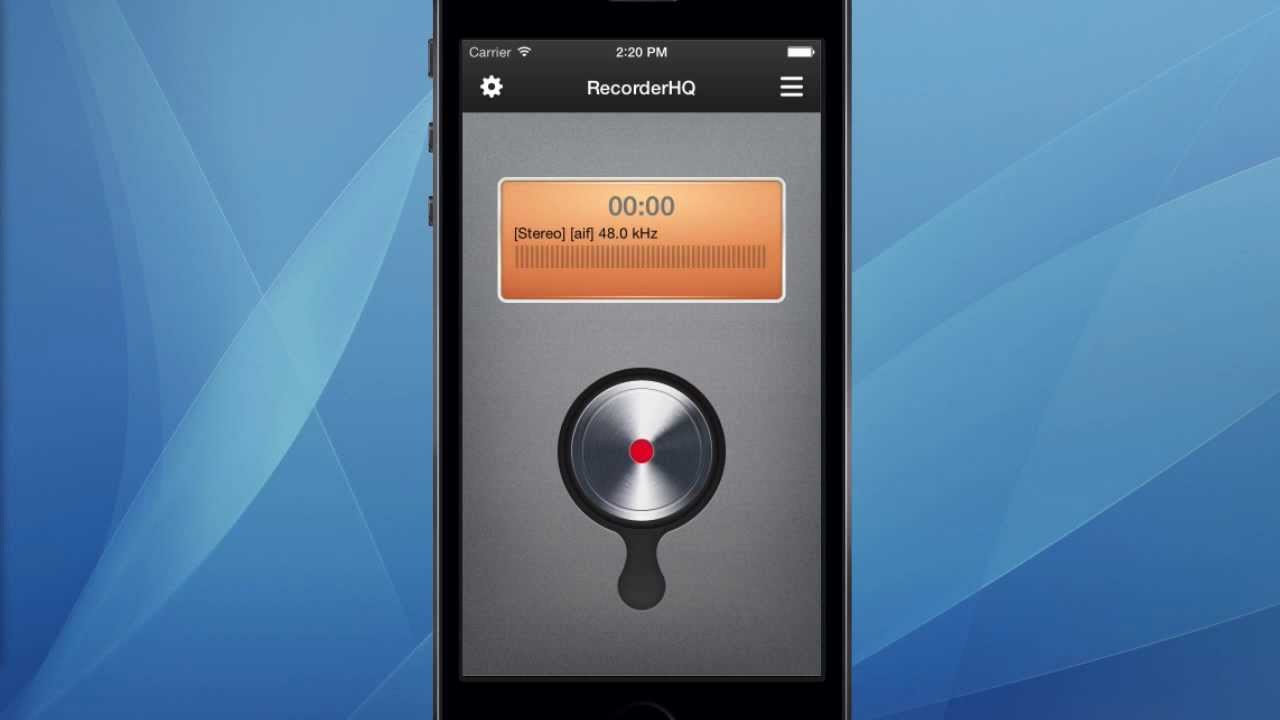 RecorderHQ  A free voice recorder app for iPhone & iPad