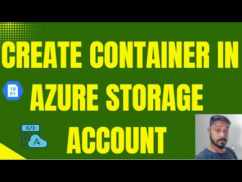 How to create container in Azure Storage Account