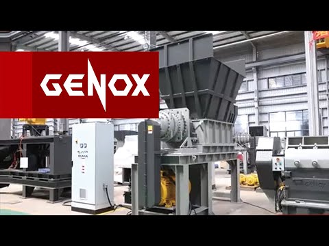Single Shaft Pre-Shredder for plastic film | YS Series  - Genox Technology Tech