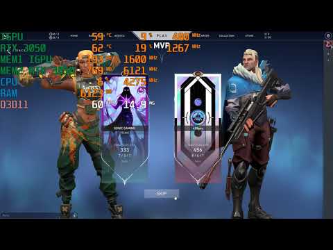 ASUS TUF A15 2021 R7 4800H + RTX 3050 | VALORANT | Extended Benchmark