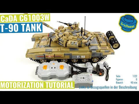 CaDA C61003W T-90 Tank - Motorization Tutorial