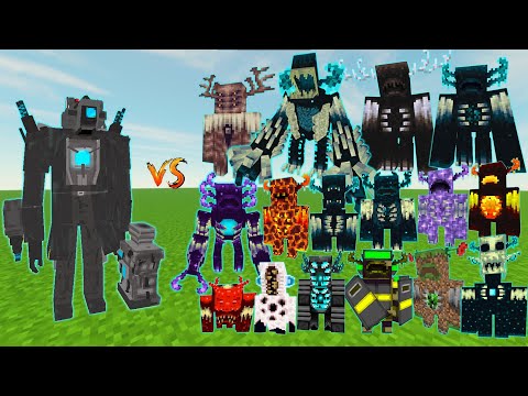 Upgrade Titan Cameraman VS Warden Plus+ | Minecraft Mobs Battle