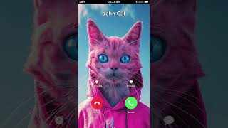 John Cat Calling at 3am... 🐯😹 #CAT #cartoon #catlover